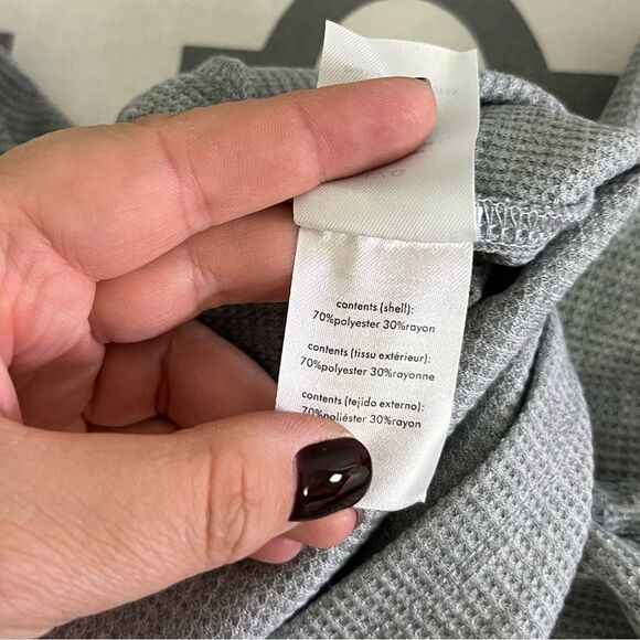 WeWoreWhat fitted crewneck waffle top NWT Size L - Picture 4 of 8